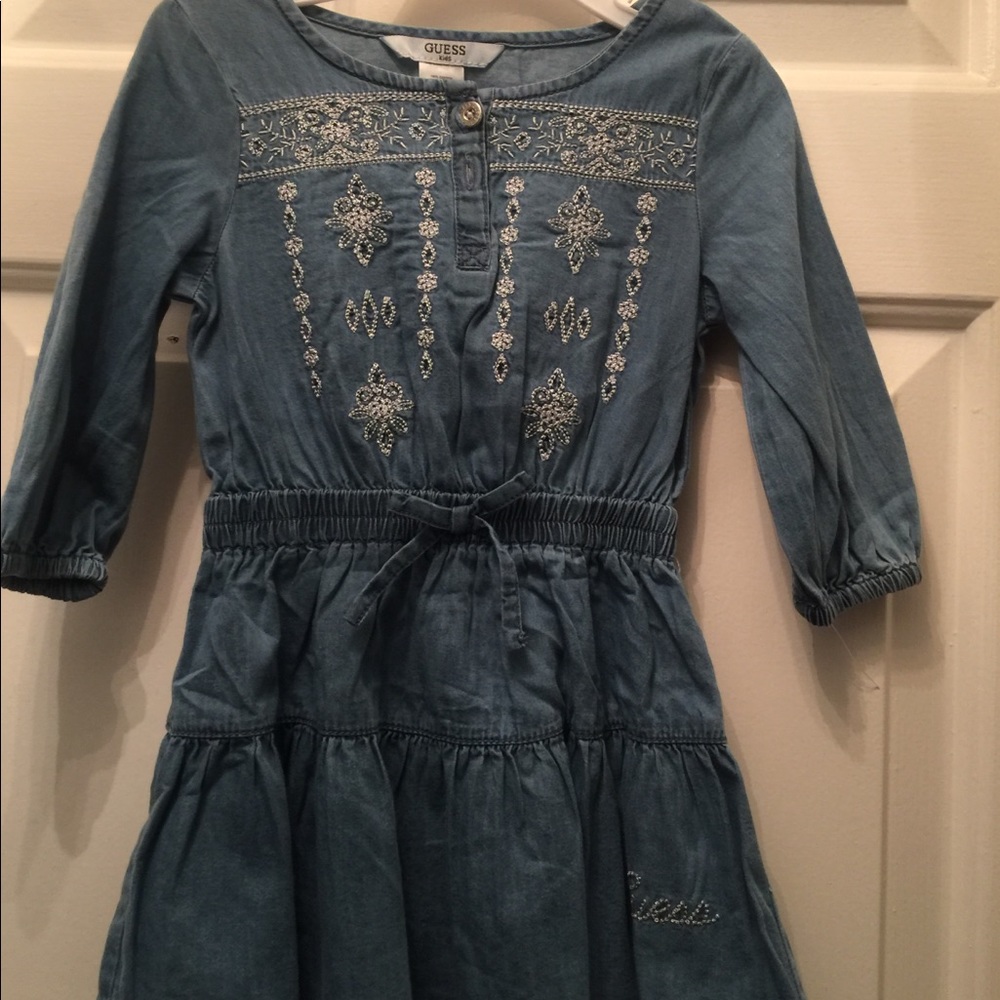 Toddler denim dress. Never worn.